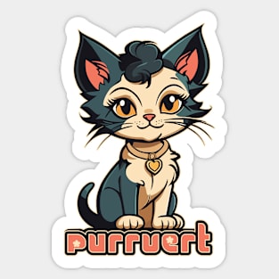 Purrvert Sticker